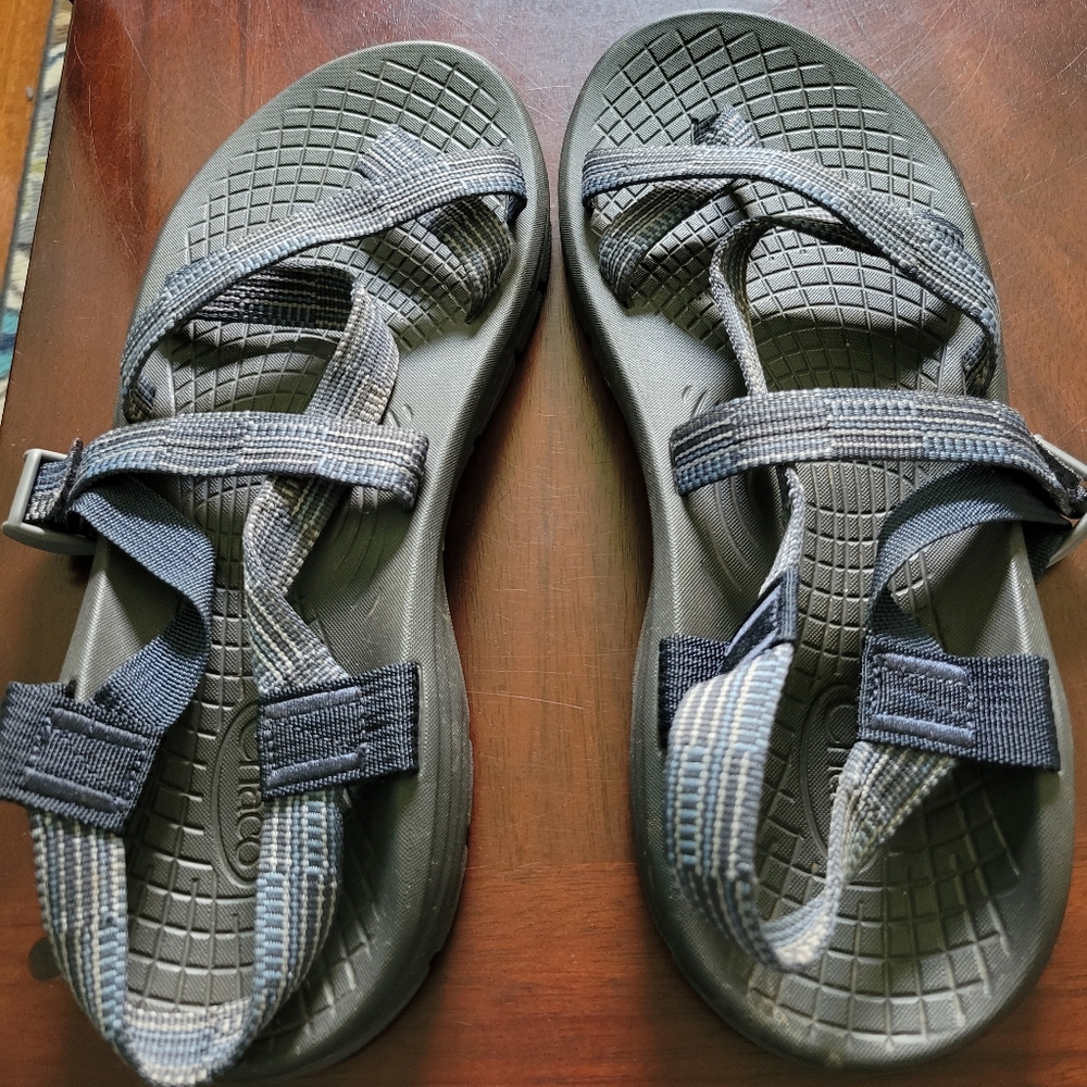Men's Chaco gray & blue sandal size 12